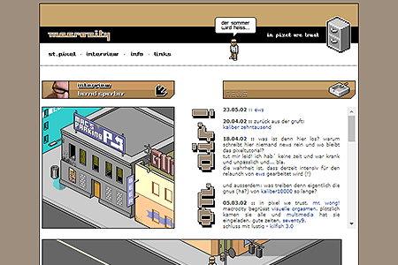 Macrocity website in 2002