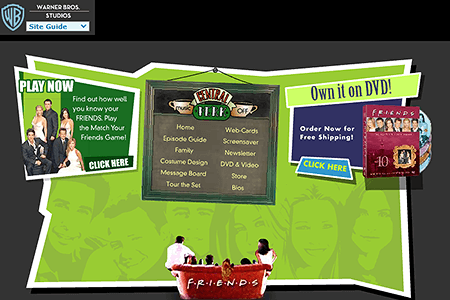 Friends flash website in 2004